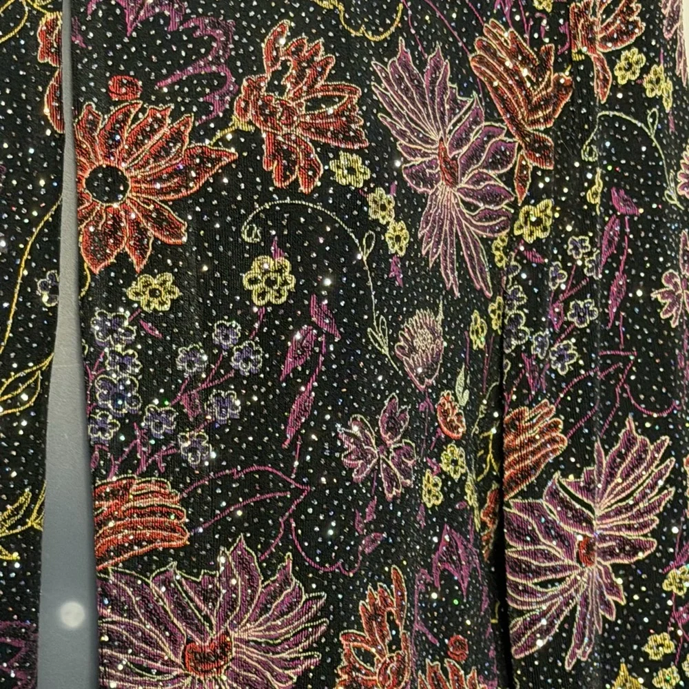 Alex Evenings Black and Gold Embellished Jacket